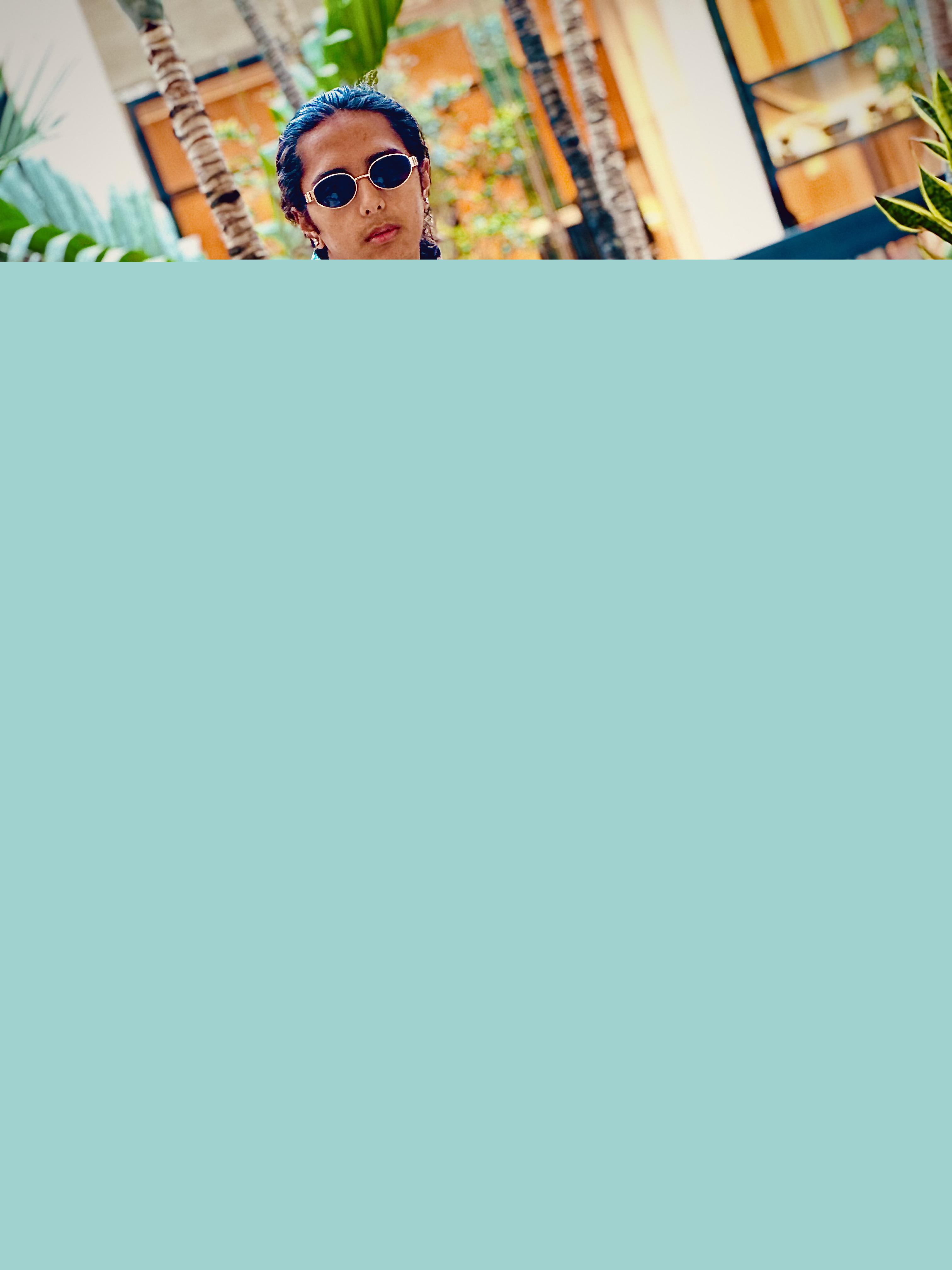 Aryan Rohira enjoying a sunny day in Bal Harbour, Miami